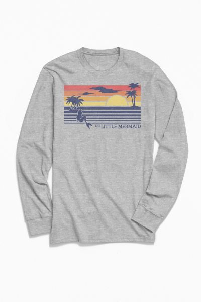 The Little Mermaid Sunset Long Sleeve Tee | Urban Outfitters