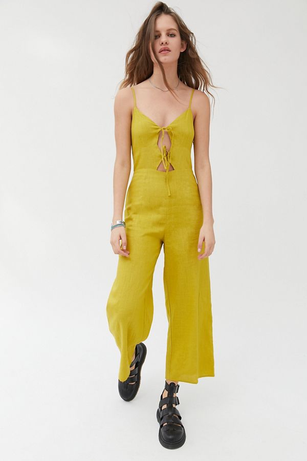 J.O.A. Tie-Front Jumpsuit | Urban Outfitters
