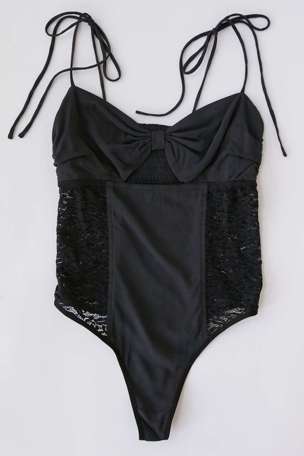 Out From Under Next To Me Lace Panel Bodysuit | Urban Outfitters