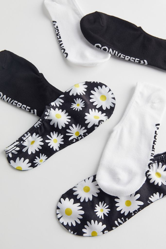 Converse Daisy Floral NoShow Sock 3Pack Urban Outfitters