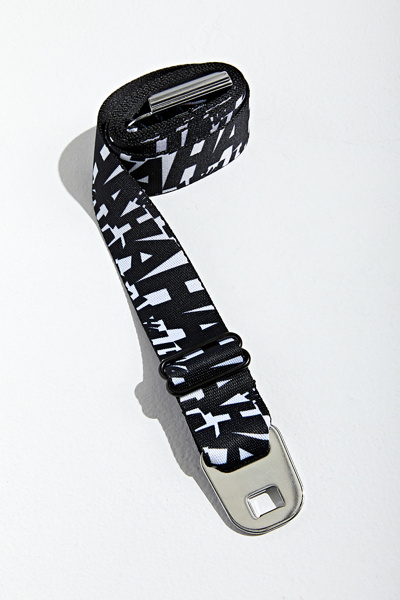 buckle down kanji black web belt