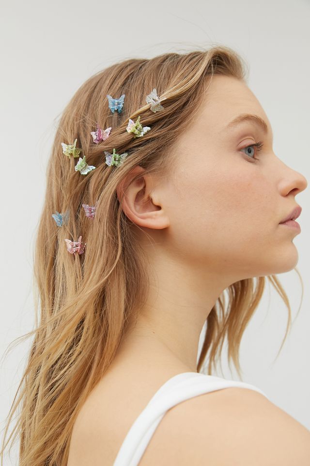 urbanoutfitters.com | Urban Renewal Vintage Colorful Mini Butterfly Clip Set