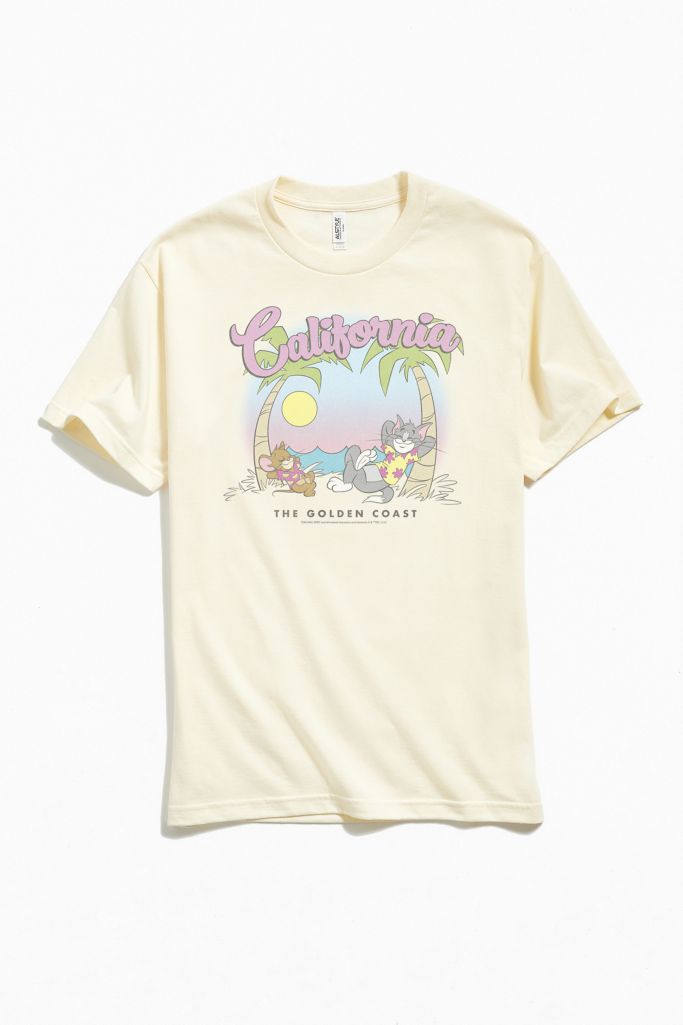 Tom And Jerry Golden Coast Tee | Urban Outfitters