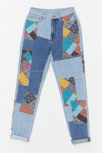 colorful mom jeans