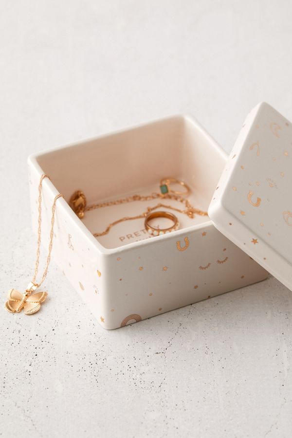Slide View: 1: Pretty Things Ceramic Stash Box