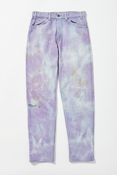 purple tie dye jeans