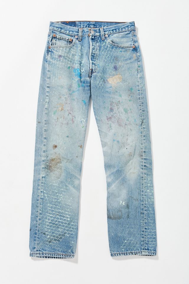 Vintage Levi’s Printed Paint Splatter Jean | Urban Outfitters