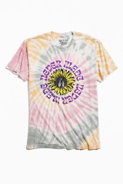 Never Made Fly Flower Tie-Dye Tee | Urban Outfitters