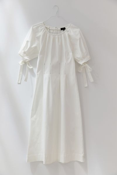 white denim maxi dress