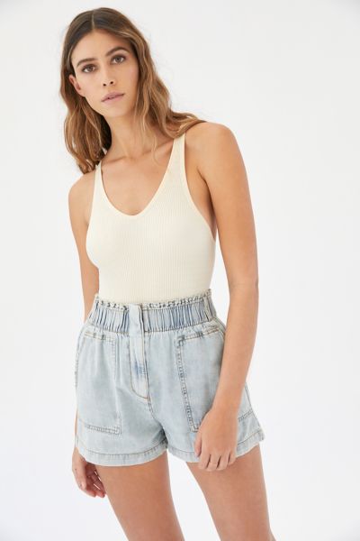 paper bag shorts jeans