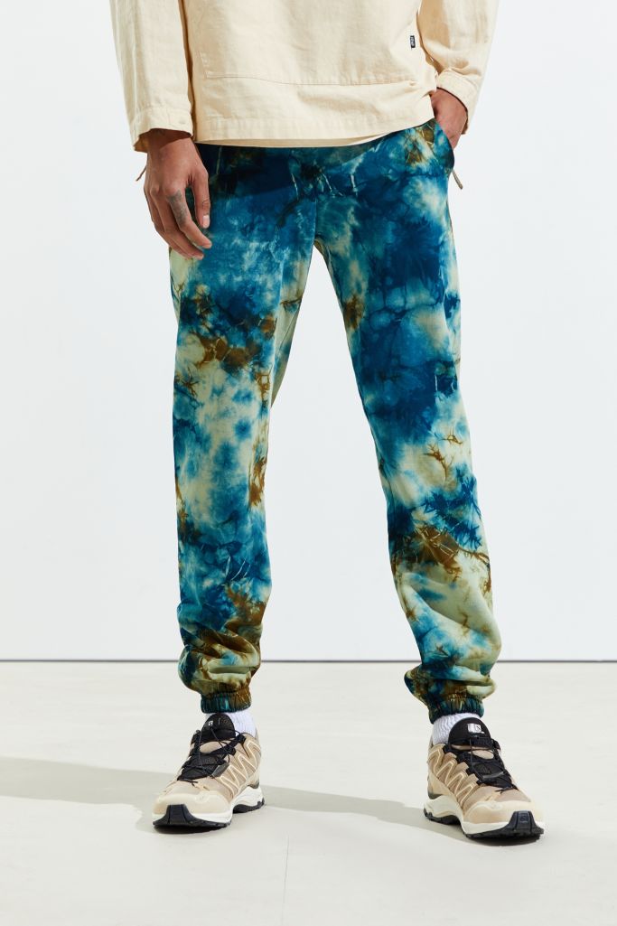 tie dye sweatpant shorts