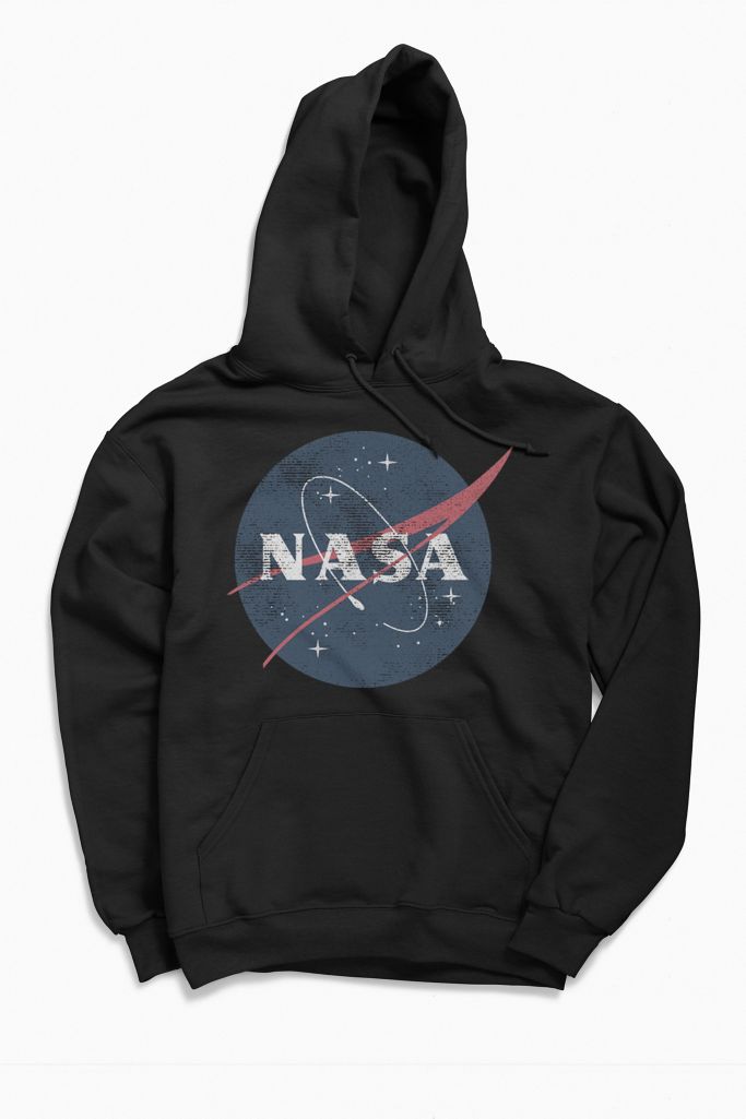 NASA Classic Distressed Logo Hoodie Sweatshirt | Urban Outfitters