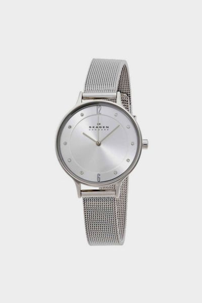 Skagen Anita Silver Dial Stainless Steel Mesh Ladies Watch SKW2149