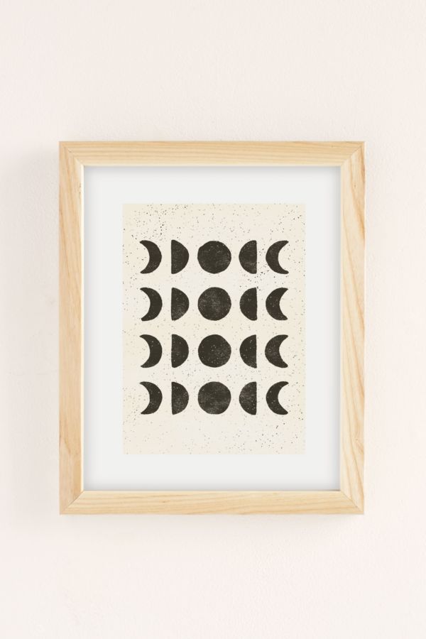 Slide View: 2: Pauline Stanley Moon Phases Art Print