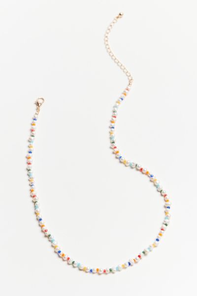 Luca Rainbow Pearl Necklace | Urban Outfitters