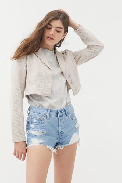 levi's 501 mid rise denim short