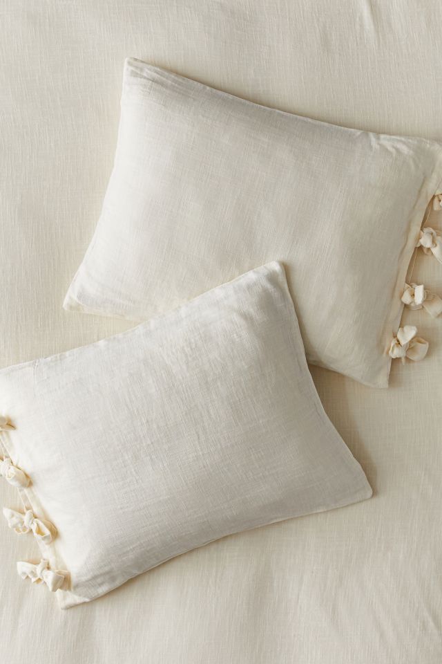 Cozy Slub Tie Sham Set Urban Outfitters Canada
