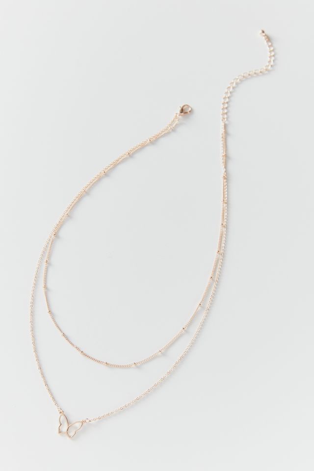 Download Delicate Butterfly Layer Necklace Urban Outfitters