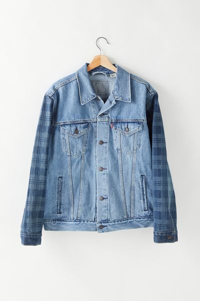 plaid levi jacket