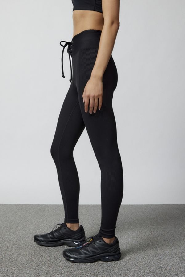 Slide View: 4: Year Of Ours Football Ribbed Lace-Up Legging