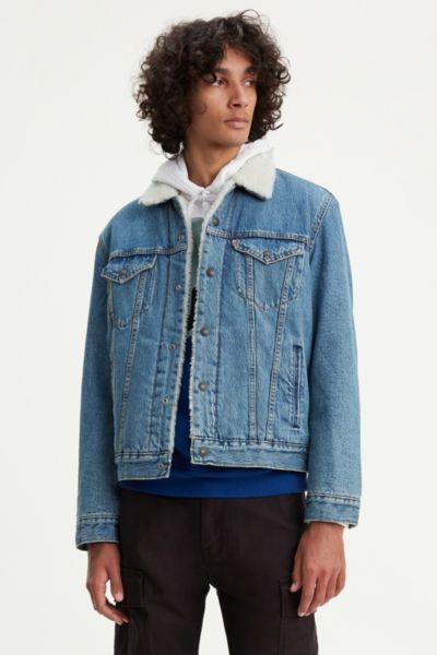 urban outfitters jean jacket mens