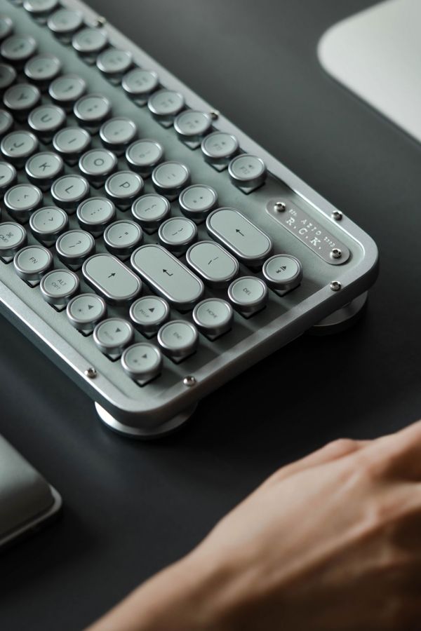 Slide View: 1: AZIO Retro Compact Keyboard