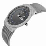 Thumbnail View 2: Skagen Melbye Grey Dial Stainless Steel Mesh Men's Watch SKW6078