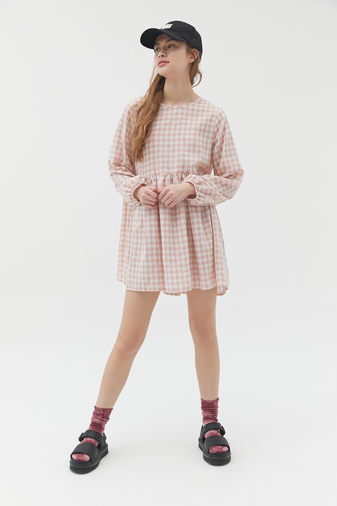 Urban Renewal Remnants Gingham Keyhole Dress | Urban Outfitters Canada