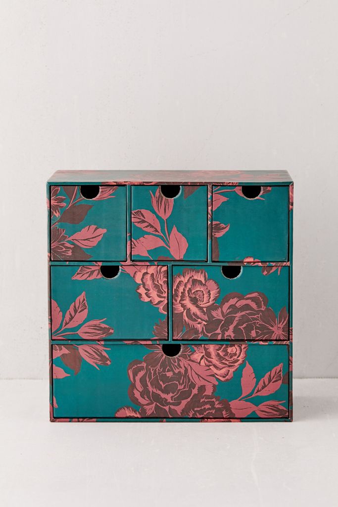 Alexis Floral Cubby Desk Organizer Urban Outfitters