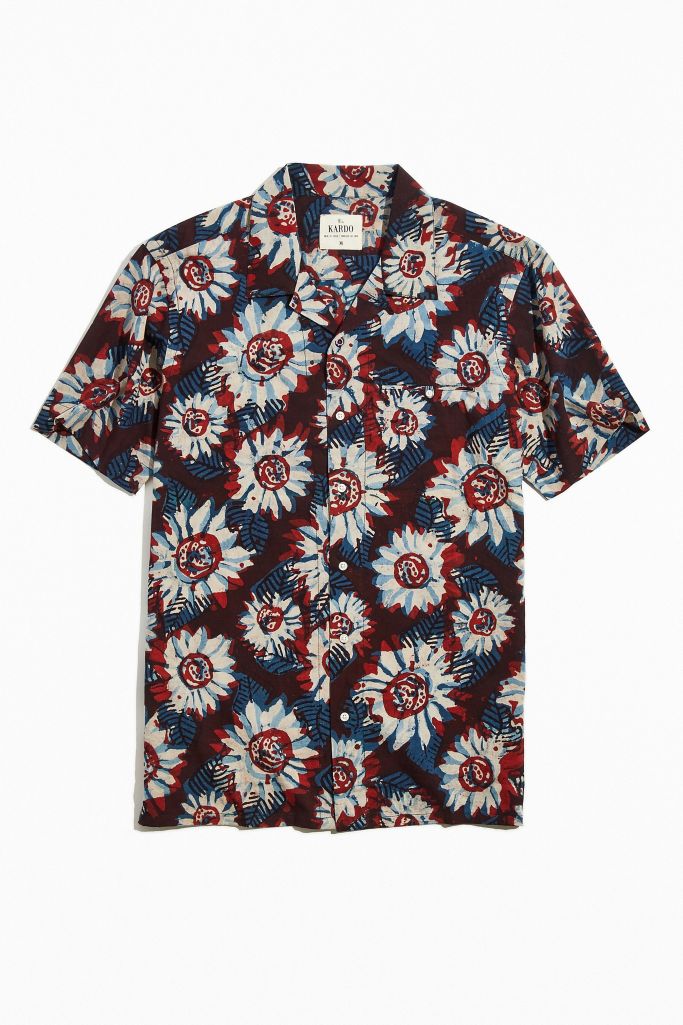 KARDO Kendrick Printed Camp Short Sleeve Button-Down Shirt | Urban ...