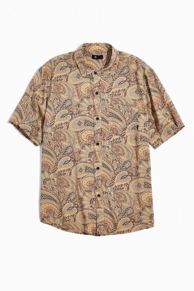 Thrills Ornate Paradise Short Sleeve Button-Down Shirt | Urban Outfitters