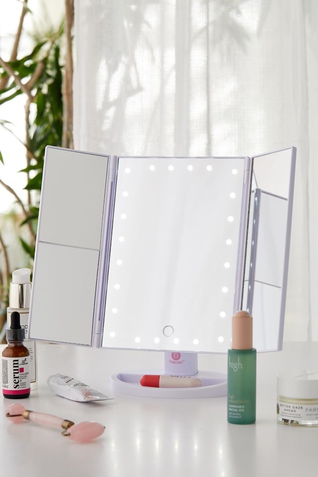 Pursonic TriFold LightUp Vanity Mirror Urban Outfitters