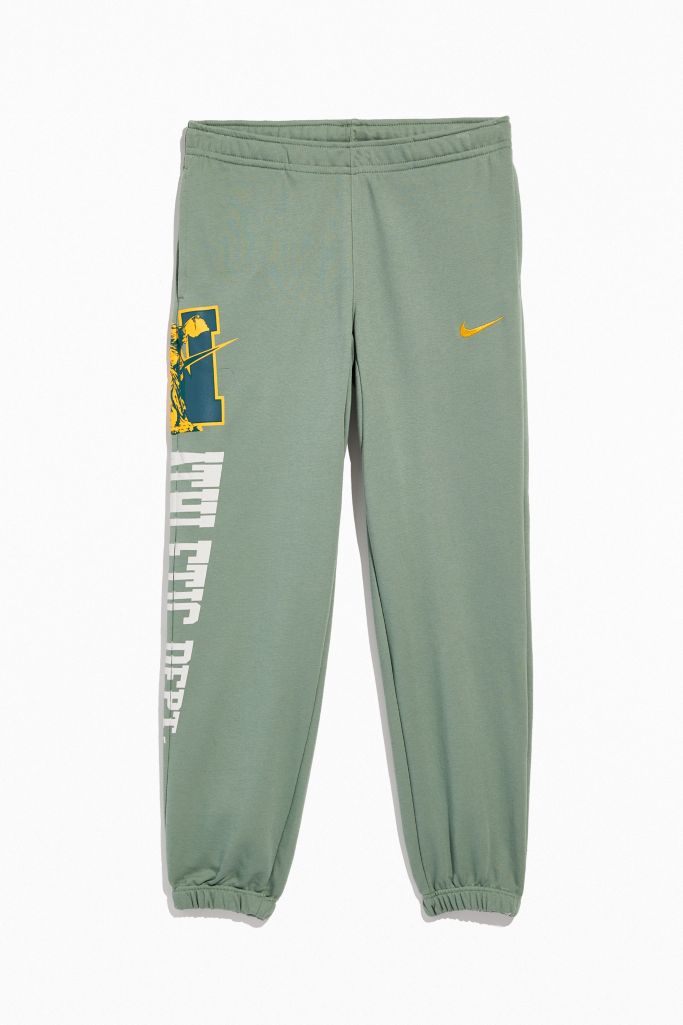 nike club cuffed grey joggers