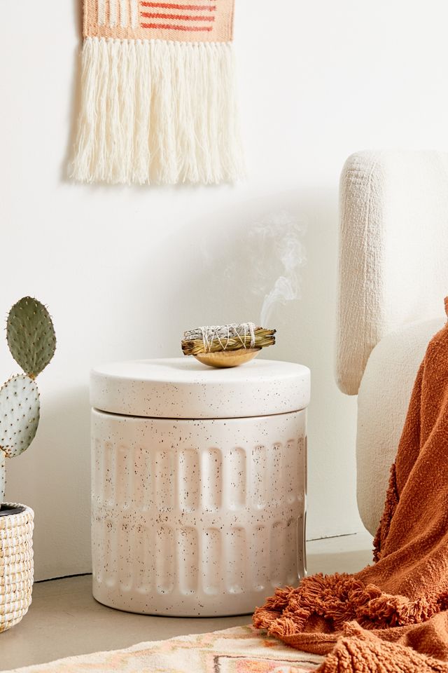 Naia Ceramic Indoor/Outdoor Storage Stool Urban Outfitters