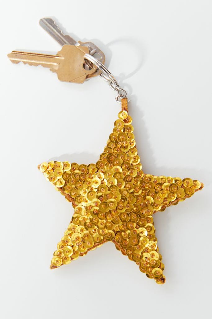 Urban Renewal Vintage Sequin Star Keychain Urban Outfitters