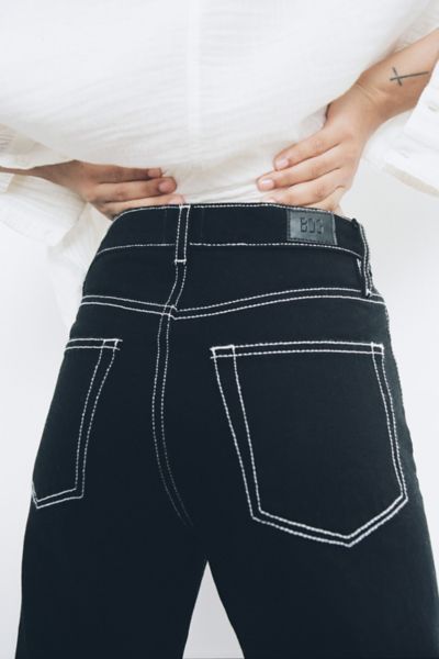 high waisted cowboy jeans