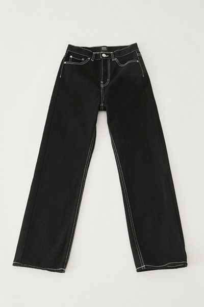 black cowboy jeans