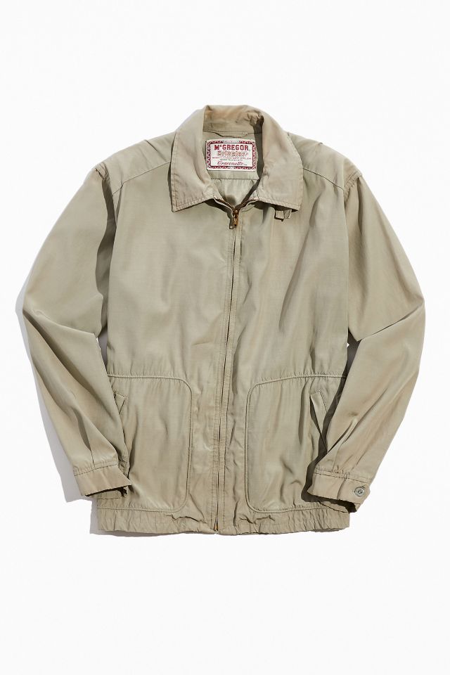 Vintage McGregor Beige Harrington Jacket | Urban Outfitters