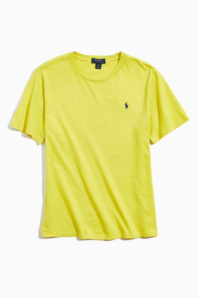 Vintage Polo Ralph Lauren Yellow Tee | Urban Outfitters