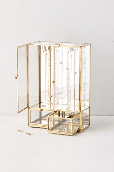 tall glass jewelry box