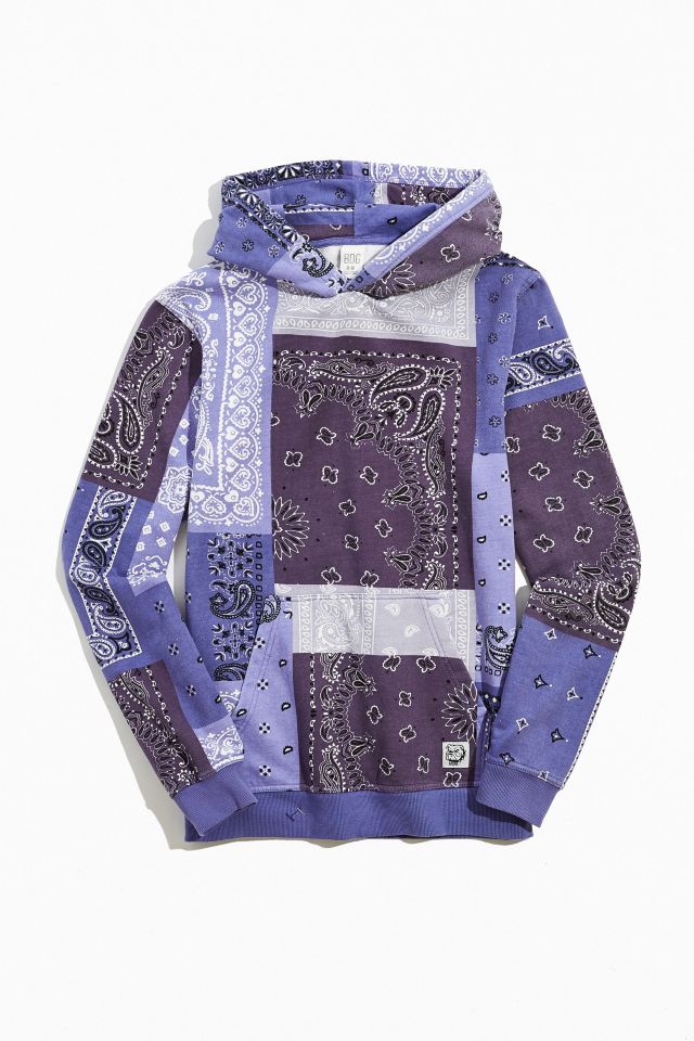 BDG Washed Bandana Hoodie Sweatshirt | Urban Outfitters Canada
