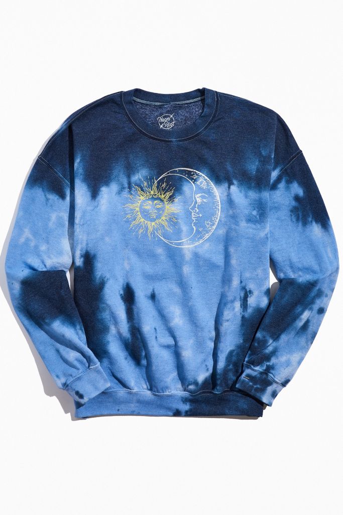 Botanical Tie-Dye Crew Neck Sweatshirt | Urban Outfitters