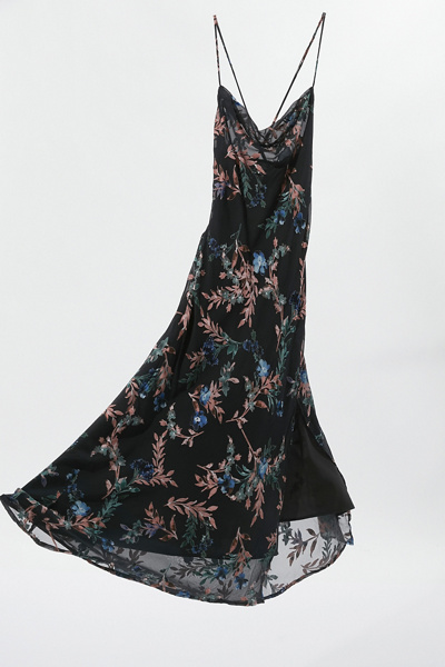 gaia floral midi dress