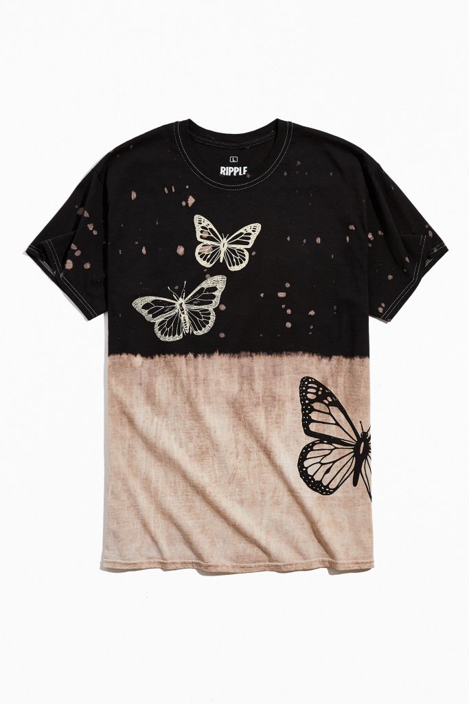 Butterfly Dip-Dye Tee | Urban Outfitters
