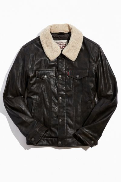 levi faux leather jacket
