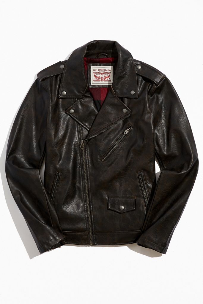 Levi’s Faux Leather Moto Jacket Urban Outfitters