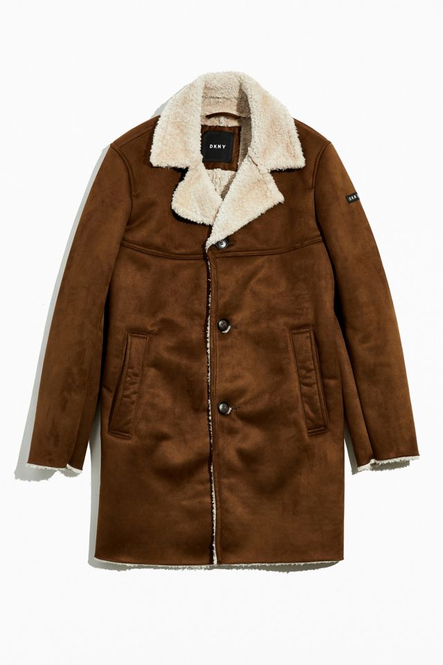 DKNY Faux Shearling Coat Urban Outfitters Canada