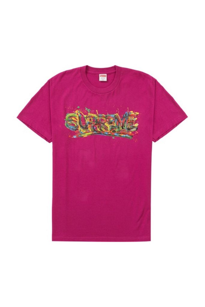 Supreme Paint Logo Tee | Urban Outfitters