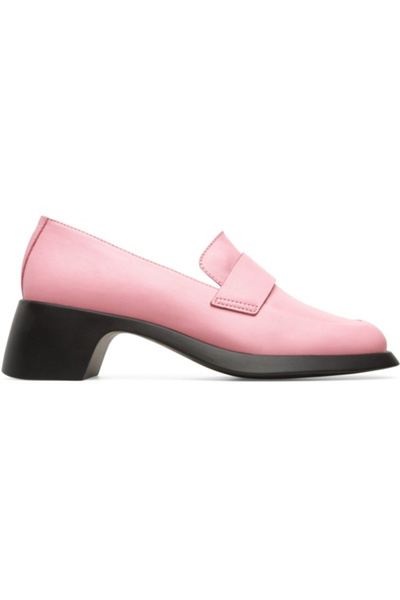 Chaussures Camper Femme Trisha K201075 - Moccasin Twins Talon Bloc, Largeur Moyenne