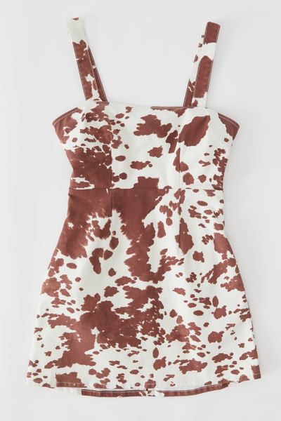 cow print mini dress